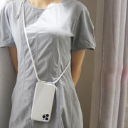 "Crossbody Phone Case with Lanyard Strap – Hands-Free Silicone Cover"