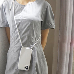 "Crossbody Phone Case with Lanyard Strap – Hands-Free Silicone Cover"