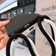 "Crossbody Phone Case with Lanyard Strap – Hands-Free Silicone Cover"