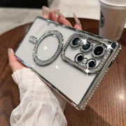 Luxury Diamond Case for Samsung  – Shockproof, Slim, Glitter Protective Cover with Camera Lens Protection