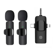 K15 Wireless Lavalier Microphone with Noise Reduction for Phone and Camera