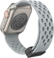 apple 42/44/45/49 mm استراب سيليكون مجناتيك لساعات