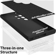 Silicon Microfiber Lining Mobile Magic Soft Case with Camera Protection For Samsung