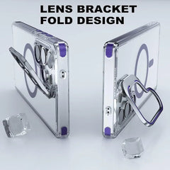 high qyality case with camera stand , support magsafe charging