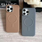 MagSafe Soft Silicone Case with Camera Protection – Elegant Matte Finish for iPhone