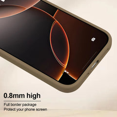 MagSafe Soft Silicone Case with Camera Protection – Elegant Matte Finish for iPhone