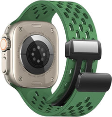 apple 42/44/45/49 mm استراب سيليكون مجناتيك لساعات