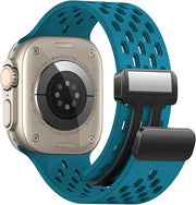 apple 42/44/45/49 mm استراب سيليكون مجناتيك لساعات