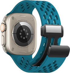 apple 42/44/45/49 mm استراب سيليكون مجناتيك لساعات