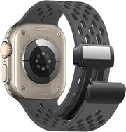 apple 42/44/45/49 mm استراب سيليكون مجناتيك لساعات