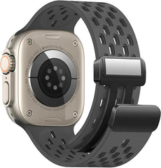 apple 42/44/45/49 mm استراب سيليكون مجناتيك لساعات