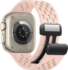 apple 42/44/45/49 mm استراب سيليكون مجناتيك لساعات