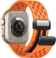 apple 42/44/45/49 mm استراب سيليكون مجناتيك لساعات