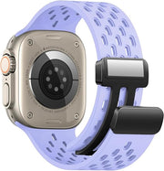 apple 42/44/45/49 mm استراب سيليكون مجناتيك لساعات