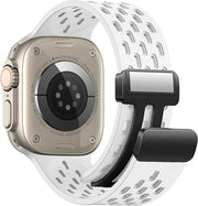 apple 42/44/45/49 mm استراب سيليكون مجناتيك لساعات