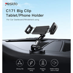 High Quality Wholesale Car Mount Holder Long Arm Car Phone Holder For Car Dashboard - yesido  C171