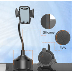 Auto Extending Clamp Arm Long Flexible Arm Car Cup Phone Holder - yesido c112