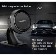 360 Rotating Adjustable Car Holder Universal Car Magnetic Phone Holder - yesido c60