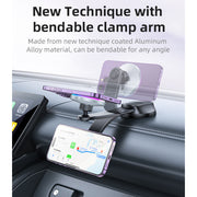 Free Rotating LED Breathing Indicator Light Max 15W Fast Charging Wireless Phone Holder - yesido C292