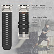 استراب رياضي اصلي متين متوافق مع ساعات ابل 42/44/45/49 mm