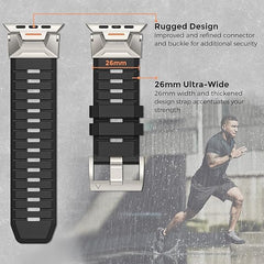 استراب رياضي اصلي متين متوافق مع ساعات ابل 42/44/45/49 mm