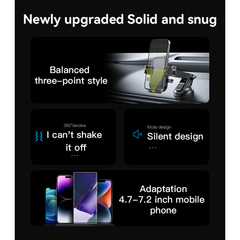 360 Adjustable Silicone Non-slip Stretchable Suction Cup Press Phone Holder - yesido c267