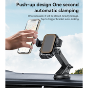 360 Adjustable Silicone Non-slip Stretchable Suction Cup Press Phone Holder - yesido c267