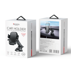 360 Adjustable Silicone Non-slip Stretchable Suction Cup Press Phone Holder - yesido c267