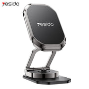 YESIDO 360 Rotation Zinc Alloy 6*N42 Magnets Foldable Magnetic Car Phone Holder - C222