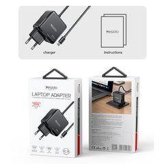 Yesido 65W Laptop Adapter with 2M Built-in Cable Universal Fast Charger for Multi-Devices -