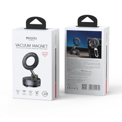 360 Rotation Foldable Clamp Arm Magnetic Vacuum Suction Cup Car Phone Holder Innovative Design - yesido c228
