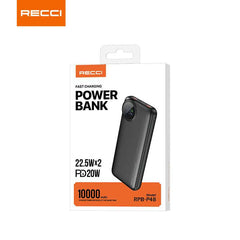 Recci RPB-P49- Black Power Bank