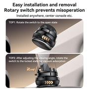 ⁧حامل هاتف Yesido C272 يدور 360 درجة في وحدة التحكم المركزية للسيارة (أسود)⁩