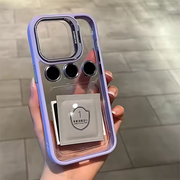 Luxury Case With Matching Metallic Lens Protector & Stand