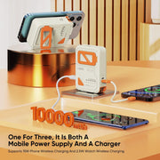 10000mAh 3-IN-1 Multifunctional Wireless Charging Power Bank VIDVIE PB7023