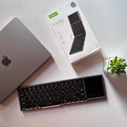Green Wireless Keyboard With Touchpad