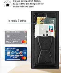 Leather Case Cover With Card Slot Magnetic Card Holder Shockproof Case