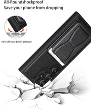 Leather Case Cover With Card Slot Magnetic Card Holder Shockproof Case