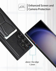 Leather Case Cover With Card Slot Magnetic Card Holder Shockproof Case