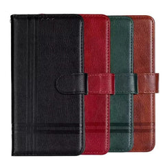 جراب جلد وش و ضهر بمحفظه داخليه و مكان مخصص للكروت و البطاقات