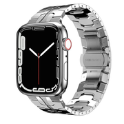 ساعة معدن مصمم بوصلات من الفولاذ المقاوم للصدأ لساعات ابل 42/44/45/49