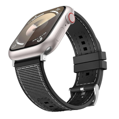 Sport Silicone Nylon Band Designed for Apple Watch Band 49mm 46mm 45mm 44mm 42mm