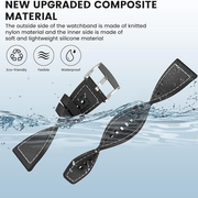 Sport Silicone Nylon Band Designed for Apple Watch Band 49mm 46mm 45mm 44mm 42mm