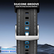 Sport Silicone Nylon Band Designed for Apple Watch Band 49mm 46mm 45mm 44mm 42mm