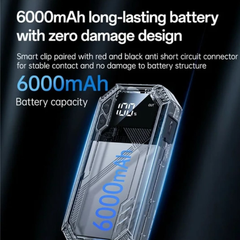 YESIDO VC11 Car Jump Starter and Portable Power Supply, 6000mAh Battery, 800A Current, Suitable for 12V Gasoline and Diesel Engines