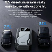 YESIDO VC11 Car Jump Starter and Portable Power Supply, 6000mAh Battery, 800A Current, Suitable for 12V Gasoline and Diesel Engines