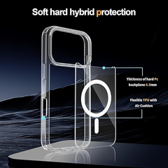 Clear Magsafe [Strong Magnet] [Non-Yellowing] for iphone