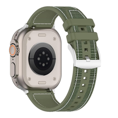 Sport Silicone Nylon Band Designed for Apple Watch Band 49mm 46mm 45mm 44mm 42mm