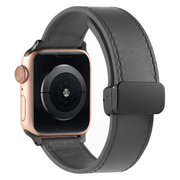 Leather Magnetic Buckle Design Strap For apple 42/44/45/49 mm