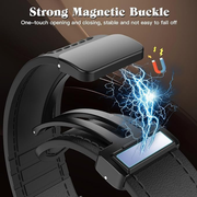 Leather Magnetic Buckle Design Strap For apple 42/44/45/49 mm